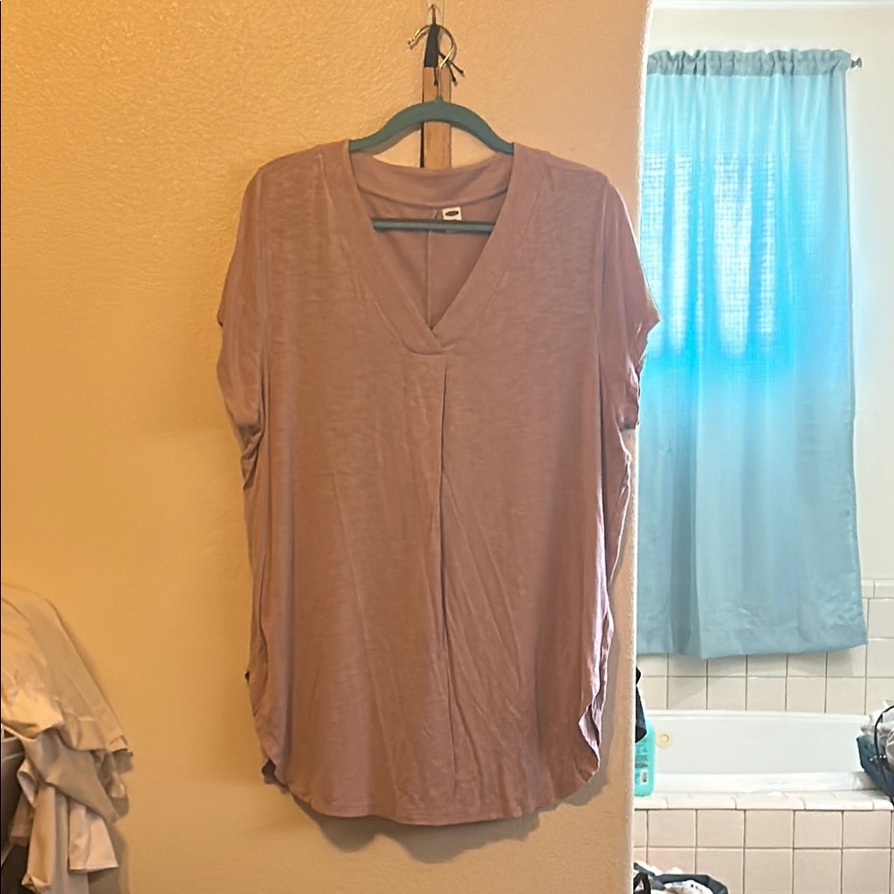 Old Navy Lavender Short Sleeve Tunic Tee